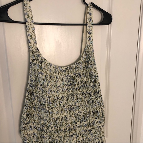 NWT New Free People Petunia smocked floral mini summer dress prairie Sz medium - Picture 7 of 16